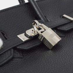 Hermes Black Togo Birkin 25 Handbag