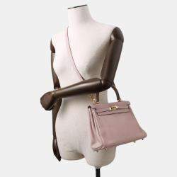 Hermes Glycine Swift Leather Kelly 25 Tote Bag