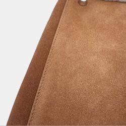 Hermes Marron Dobris Mouton Barenia Leather Kelly Teddy 35 Top Handle Bag