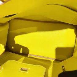 Pre Owned Hermes Candy Yellow Swift Leather Birkin 30 Bag