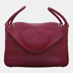Hermes Ruby Swift Leather Lindy 34 Bag