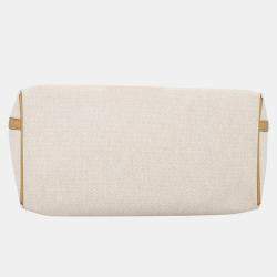 Hermes Sesame Canvas, Swift Leather 24/24 35 Bag