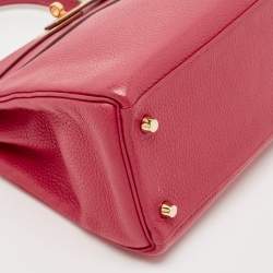 Hermes Rose Extreme Togo Leather Gold Finish Kelly Retourne 28 Bag