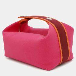Hermes Hibiscus Canvas Bride-a-Brac PM Bag