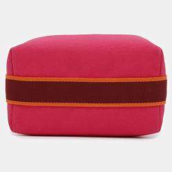 Hermes Hibiscus Canvas Bride-a-Brac PM Bag