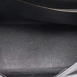 Hermes Black Togo Leather Palladium Finish Kelly Retourne 40 Bag