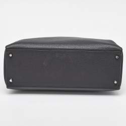 Hermes Black Togo Leather Palladium Finish Kelly Retourne 40 Bag