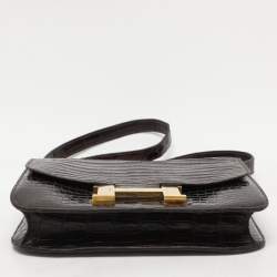 Hermes Brown Crocodile Vintage Constance 23 Bag