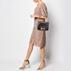 Hermes Brown Crocodile Vintage Constance 23 Bag