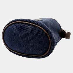 Hermes Blue Fabric Portable Dog Pouch Bag