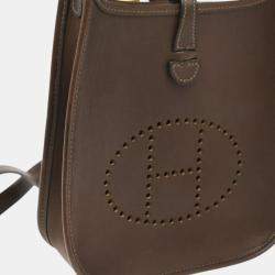 Hermes Havane Barenia Evelyne TPM Shoulder Bag
