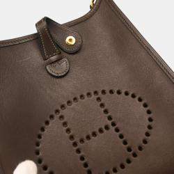 Hermes Havane Barenia Evelyne TPM Shoulder Bag