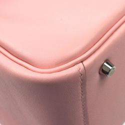 Hermes Rose Sakura Swift Leather Lindy Mini Shoulder Bag
