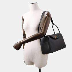 Hermes Lindy Black Taurillon Clemence Size 26
