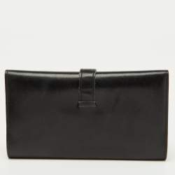 Hermes Black Swift Leather Bearn Wallet