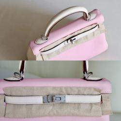 Hermes Pink Swift Leather Kelly 25 Tote Bag