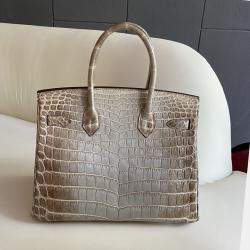 Hermes Himalayan Crocodile Birkin 30 Bag 
