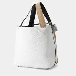 Hermes Picotin Lock Casaque 2 Beige Marfa/New White/Macassar Taurillon Clemence 18