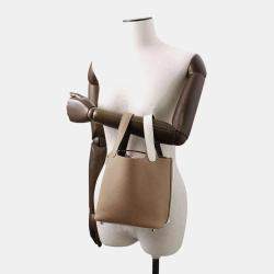 Hermes Picotin Lock Casaque 2 Beige Marfa/New White/Macassar Taurillon Clemence 18