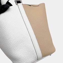Hermes Picotin Lock Casaque 2 Beige Marfa/New White/Macassar Taurillon Clemence 18