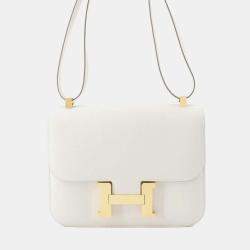 Hermes Grease Pail Epsom Leather Constance 24 Shoulder Bag