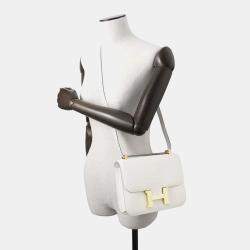 Hermes Grease Pail Epsom Leather Constance 24 Shoulder Bag