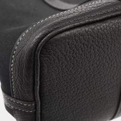 Pre Owned Hermes Black Toile Garden Party TPM Tote Bag