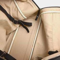Pre Owned Hermes Chocolat Taurillon Clemence Victoria 50 Handbag