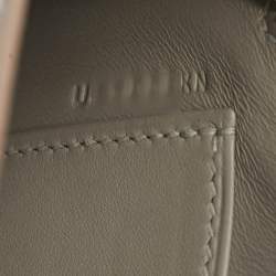 Hermès Gris Perle Ostrich Gold Finish Mini Kelly II Sellier 20 Bag