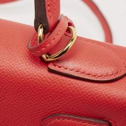 Hermes Rose Jaipur Epsom Leather Gold Finish Kelly Sellier 28 Bag