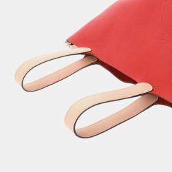 Hermes Rouge Tomato/Rose Eglantine Picotin Lock 22 Handbag
