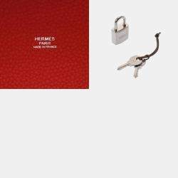 Hermes Rouge Tomato/Rose Eglantine Picotin Lock 22 Handbag