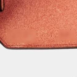 Pre Owned Hermes Rose Extreme/Rouge Venetian/Rouge Piment Toile Militaire and Vache Hunter Herbag 31 Bag