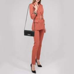 Hermes Noir Epsom Leather Constance To Go Wallet