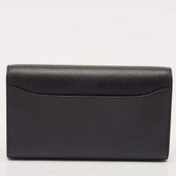 Hermes Noir Epsom Leather Constance To Go Wallet