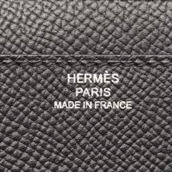 Hermes Noir Epsom Leather Constance To Go Wallet