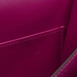 Hermes Rose Pourpre Epsom Leather Palladium Finish Constance 18 Mini Bag