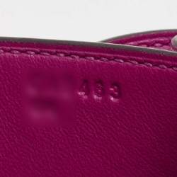 Hermes Rose Pourpre Epsom Leather Palladium Finish Constance 18 Mini Bag