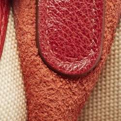 مملوكة مسبقًا حقيبة هيرمس إيفلين I جي إم كانفاس ومغلف بالجلد إكرو/روج للكتف