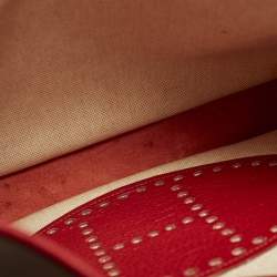 مملوكة مسبقًا حقيبة هيرمس إيفلين I جي إم كانفاس ومغلف بالجلد إكرو/روج للكتف