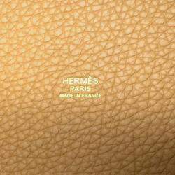 Hermes Biscuit Taurillon Clemence Picotin Lock 22 Bag