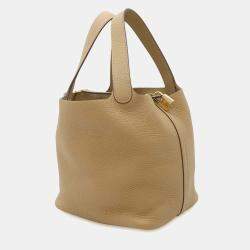 Hermes Biscuit Taurillon Clemence Picotin Lock 22 Bag