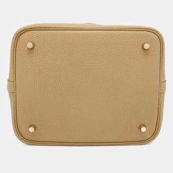 Hermes Biscuit Taurillon Clemence Picotin Lock 22 Bag