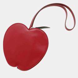 Hermes Rouge Vif/Canopee Tadelakt Leather Chevre Myzore Goatskin Pochette Pouch