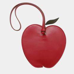 Hermes Rouge Vif/Canopee Tadelakt Leather Chevre Myzore Goatskin Pochette Pouch