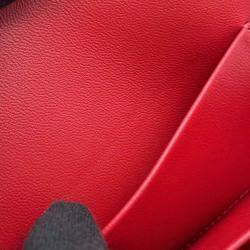 Hermes Rouge Vif/Canopee Tadelakt Leather Chevre Myzore Goatskin Pochette Pouch