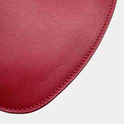 Hermes Rouge Vif/Canopee Tadelakt Leather Chevre Myzore Goatskin Pochette Pouch