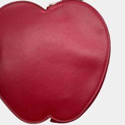 Hermes Rouge Vif/Canopee Tadelakt Leather Chevre Myzore Goatskin Pochette Pouch