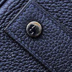Hermes Blue Nuit Togo Leather HAC Brikin 50 Handbag