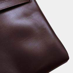 Hermes Havane Box Calf Leather Kelly Retourne 28 Tote Bag